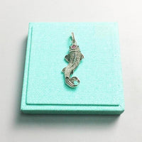 Thumbnail for Silver & Zirconia TANCHO Koi Pendant Necklace