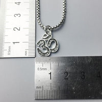 Thumbnail for Silver & Zirconia Om 'DIVINE ENERGY' Pendant Necklace