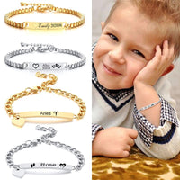 Thumbnail for Cute Stainless Steel Personalized Babies & Children Little Cherub Bracelet