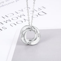 Thumbnail for Stainless Steel Personalized Russian Ring 'ETERNITY' Necklace