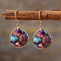 Thumbnail for Pink Floral Jasper Earrings