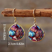 Thumbnail for Pink Floral Jasper Earrings