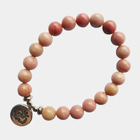 Thumbnail for Prosperity and Love Pink Aventurine Om Bracelet YourSoulPlace.com