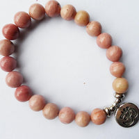 Thumbnail for Prosperity and Love Pink Aventurine Om Bracelet YourSoulPlace.com