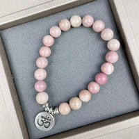 Thumbnail for Prosperity and Love Pink Aventurine Om Bracelet YourSoulPlace.com