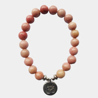 Thumbnail for Prosperity and Love Pink Aventurine Om Bracelet YourSoulPlace.com