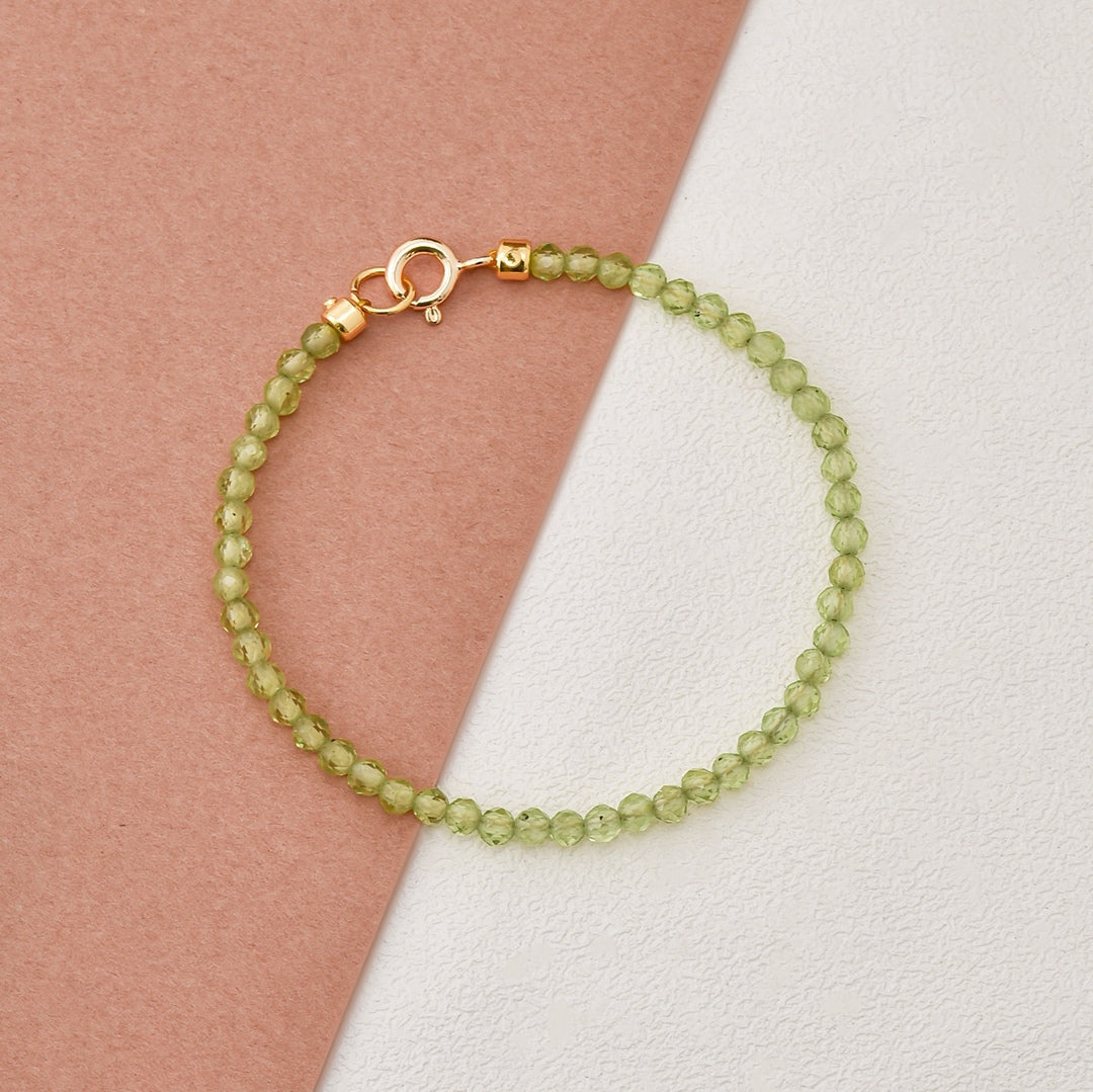 Pure Green Peridot Bracelet
