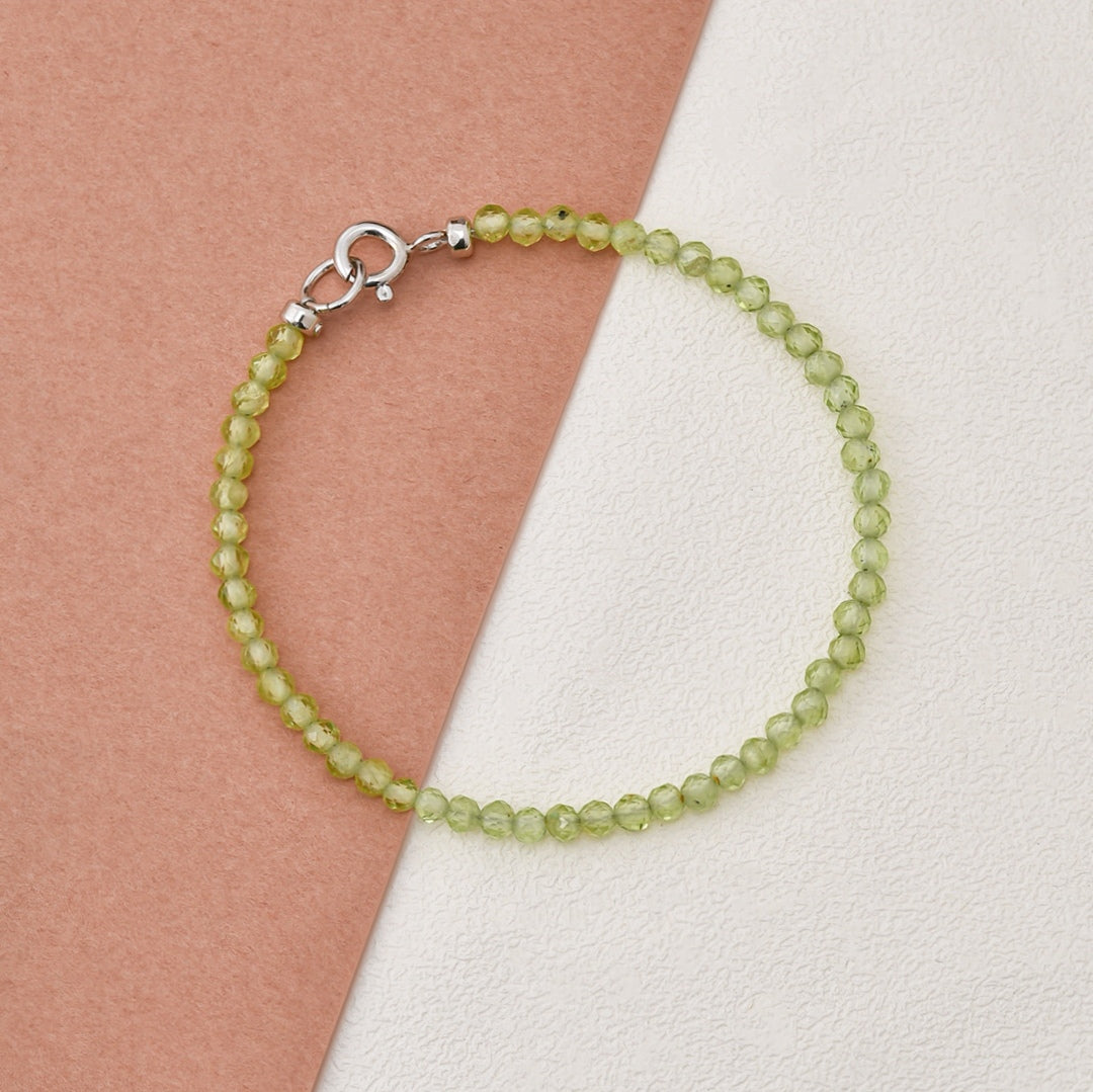Pure Green Peridot Bracelet