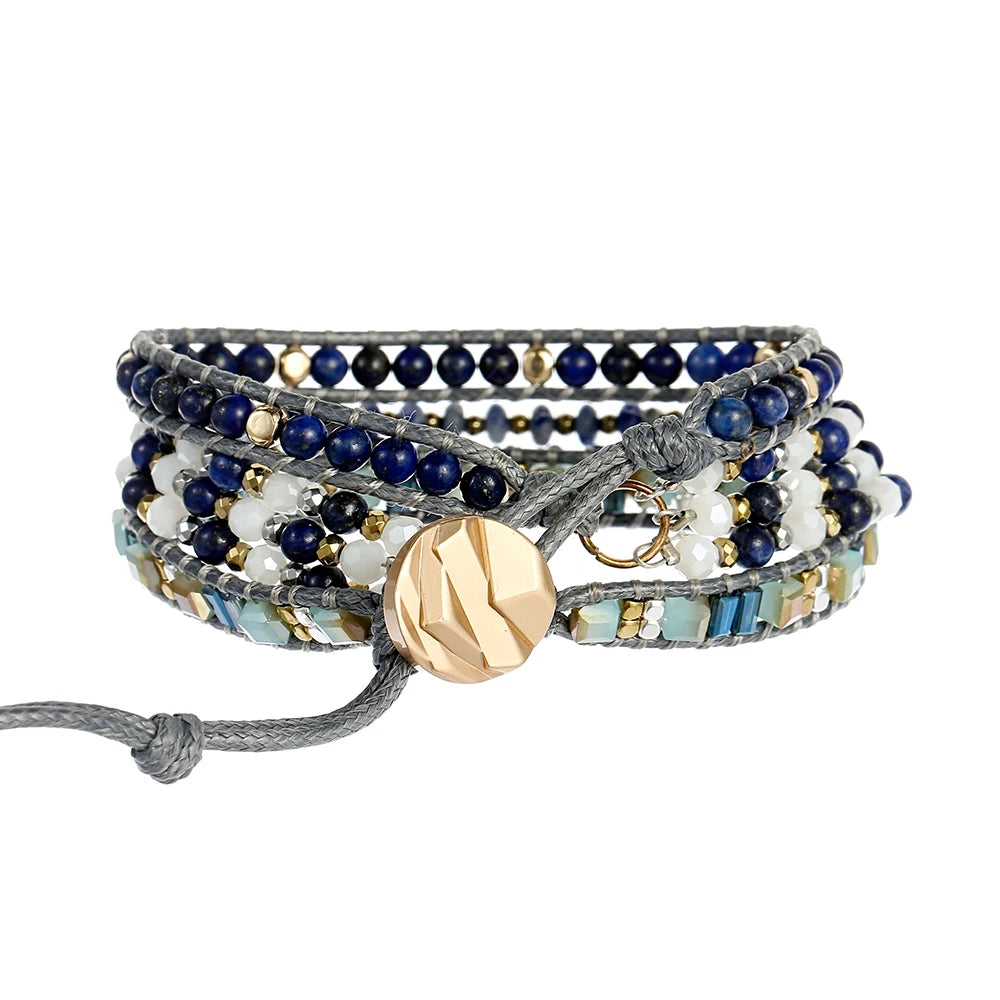 Purification Lapis Lazuli & Blue Aventurine Wrap Bracelet