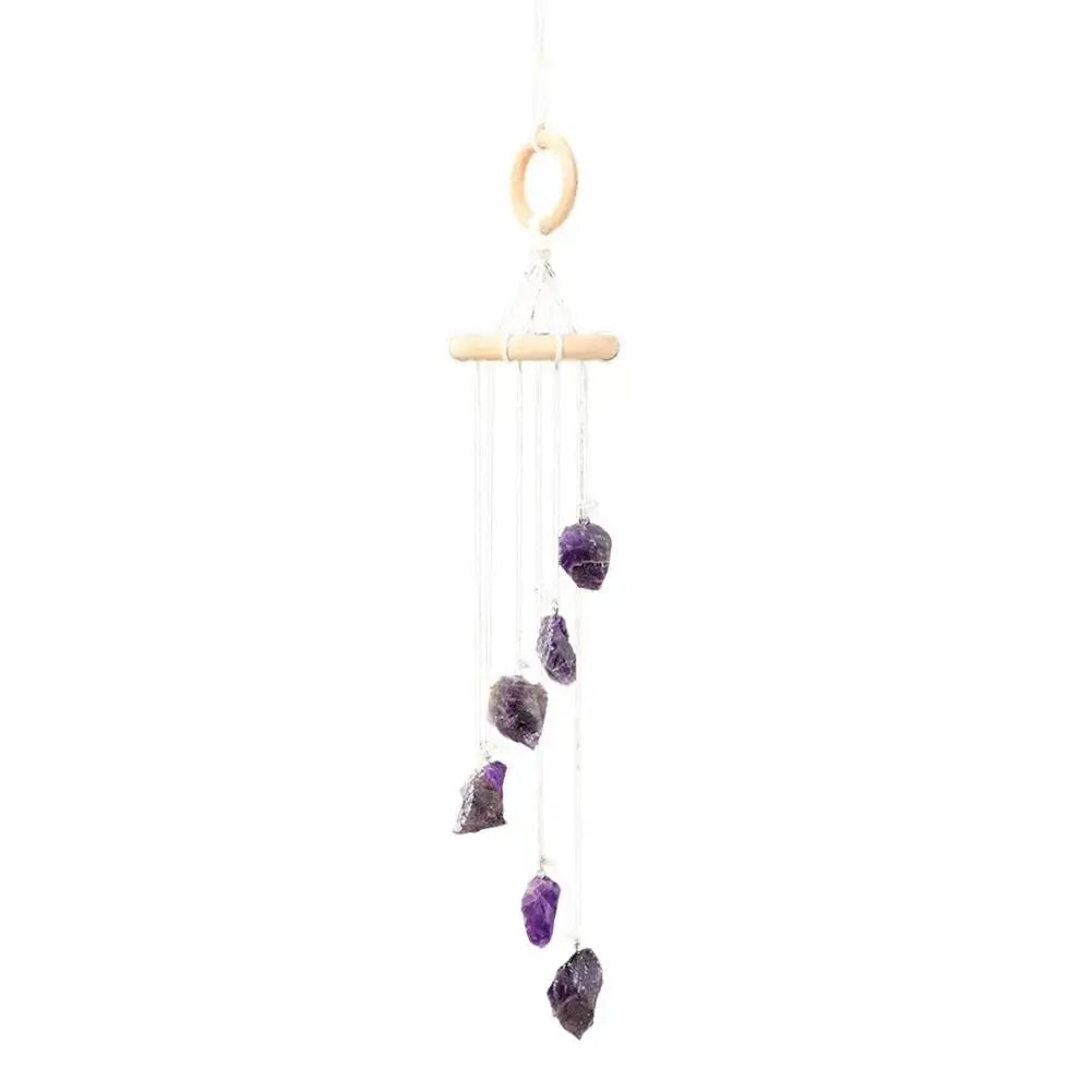 Purifying and Healing Raw Crystal Wind Chime YourSoulPlace.com