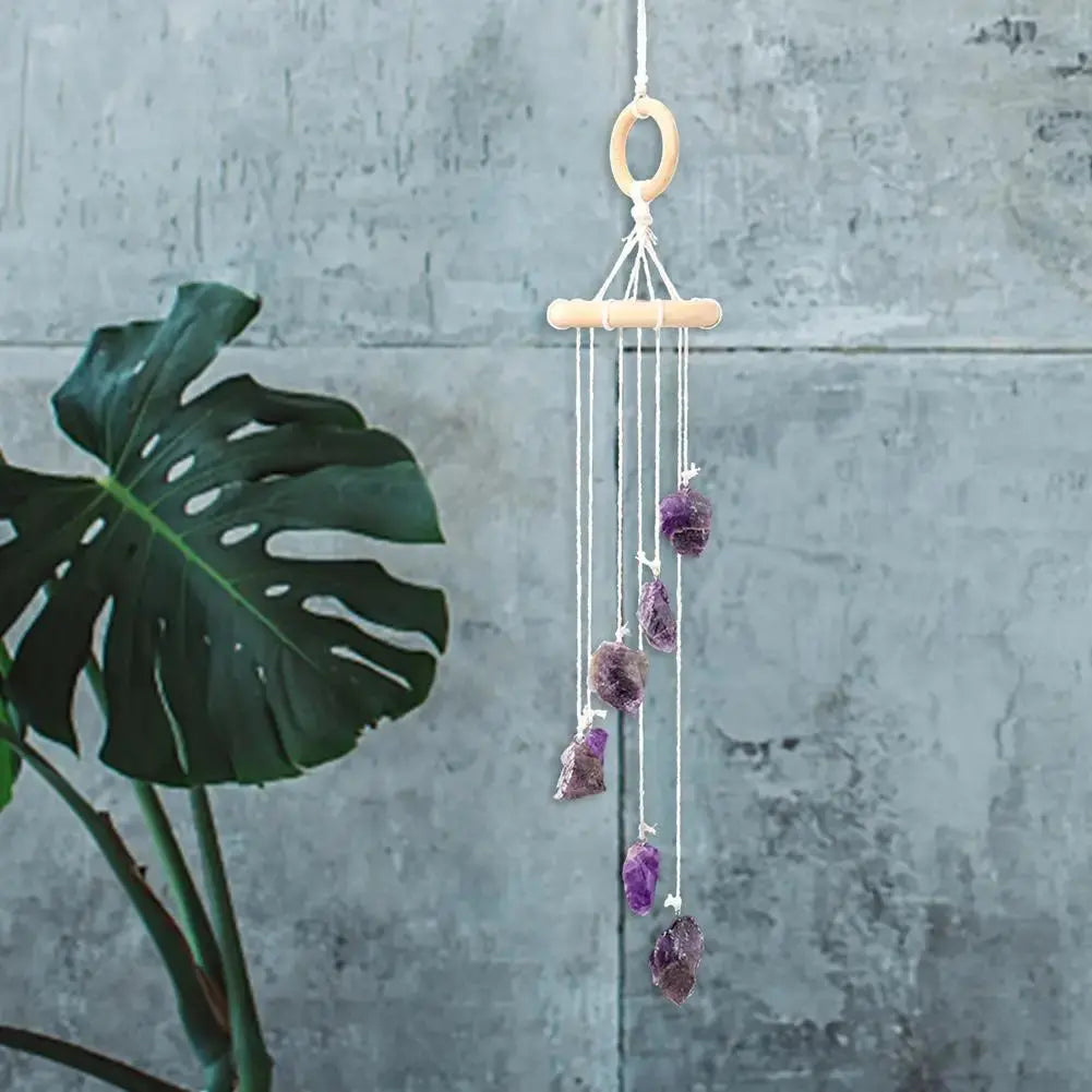 Purifying and Healing Raw Crystal Wind Chime YourSoulPlace.com