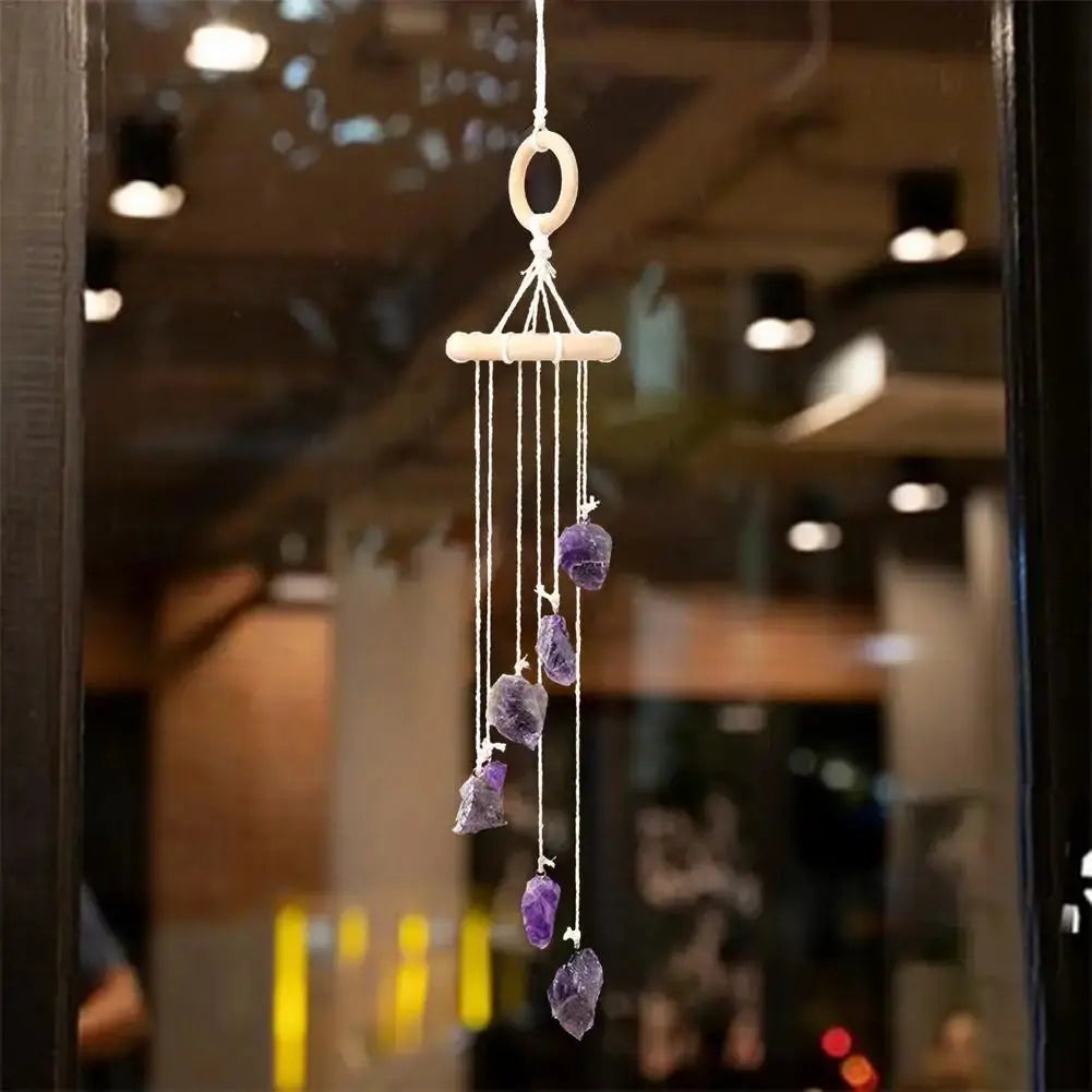 Purifying and Healing Raw Crystal Wind Chime YourSoulPlace.com