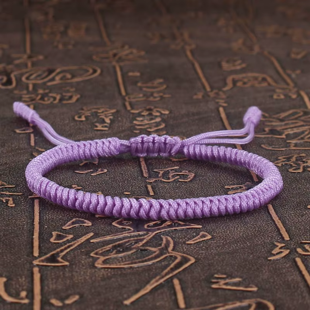 "Colors of Life" Lucky Handmade Buddhist Knots Rope Bracelet
