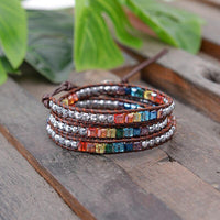 Thumbnail for 7 Chakra  Balancing  Natural Stone Wrap Bracelet