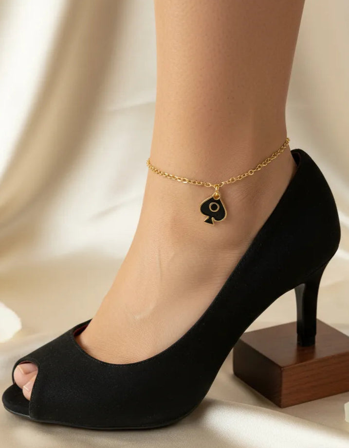 Queen of Spades Hotwife Anklet QoS Swinger Cuckold BBC Charm