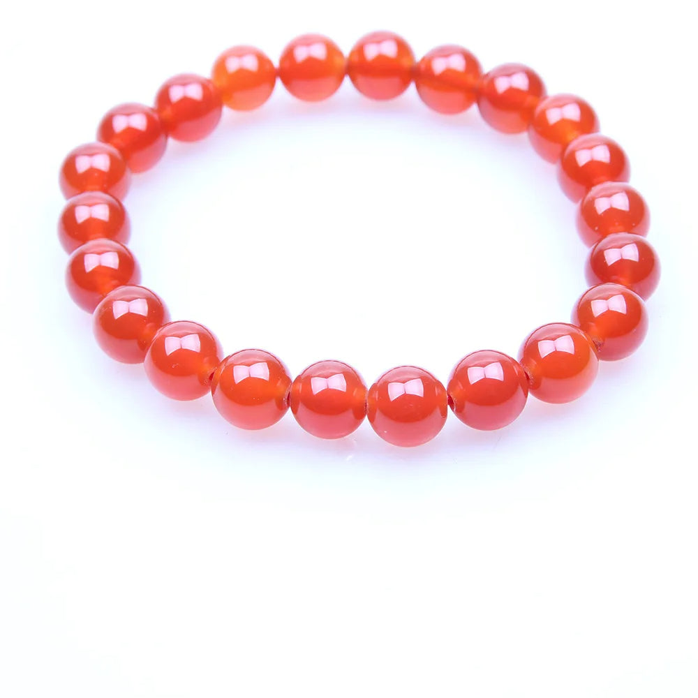 Red Coral Natural Stone Charm Bracelet Your Soul Place