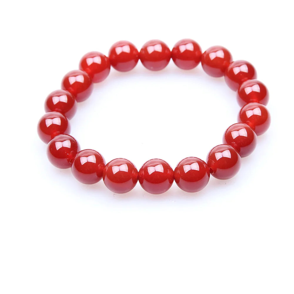 Red Coral Natural Stone Charm Bracelet Your Soul Place