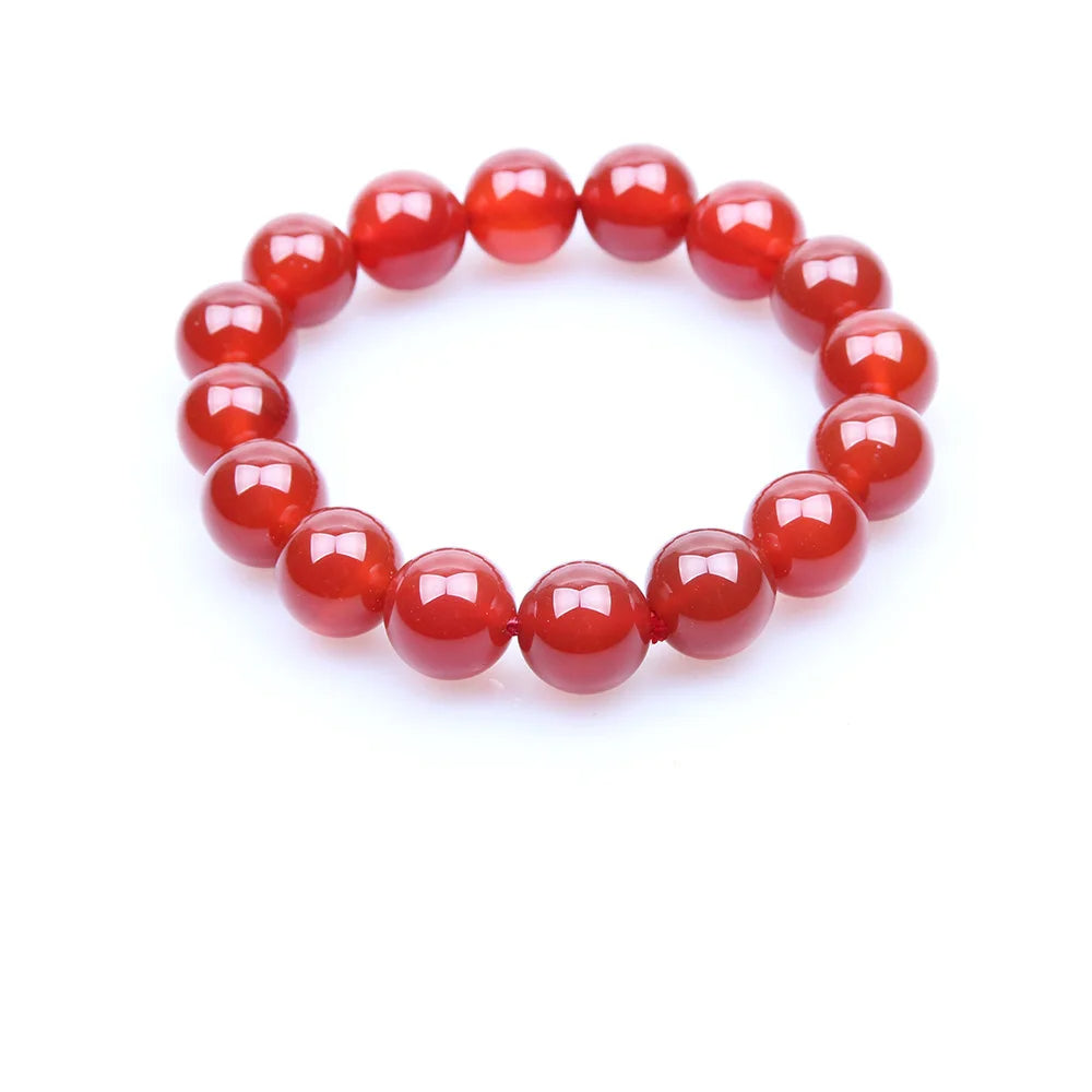 Red Coral Natural Stone Charm Bracelet Your Soul Place