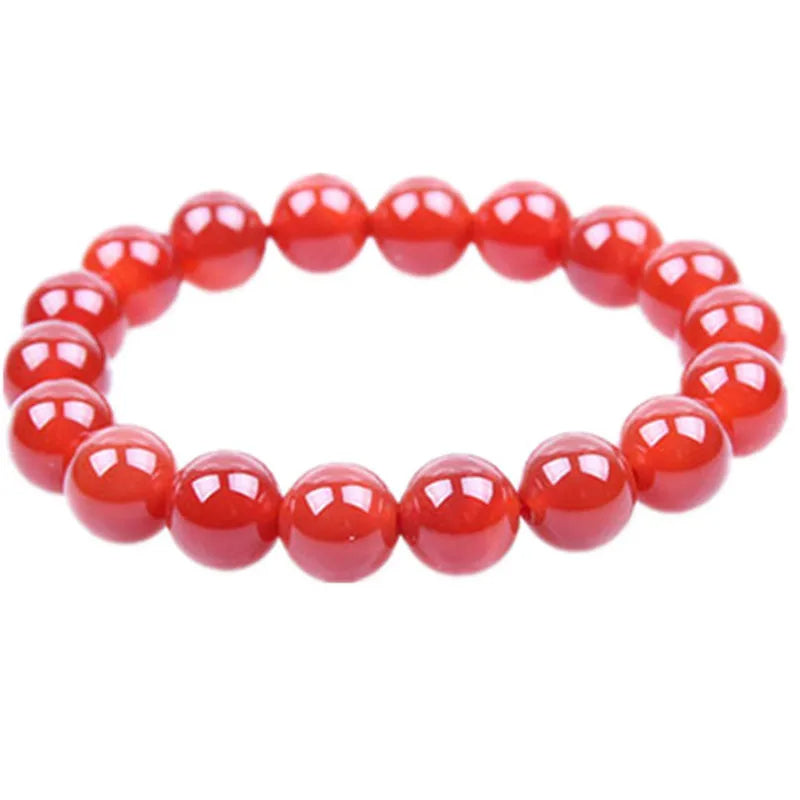 Red Coral Natural Stone Charm Bracelet Your Soul Place