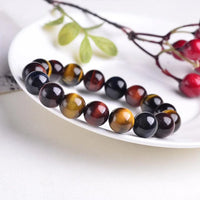 Thumbnail for Red Blue Yellow Tiger Eye Bracelet