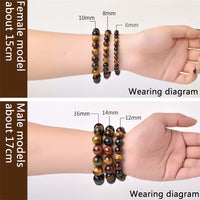 Thumbnail for Red Blue Yellow Tiger Eye Bracelet