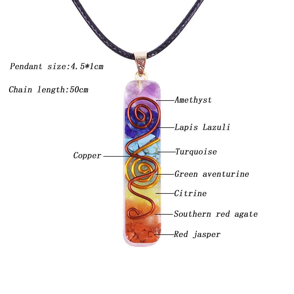 Handmade 7 Chakra 'OPEN YOUR MIND' ORGONITE Pendant