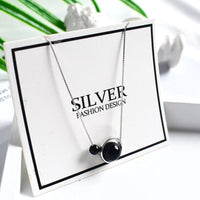 Thumbnail for Sterling Silver Black Onyx 'DETERMINATION' Necklace