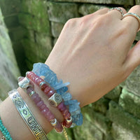 Thumbnail for Natural Handmade Aquamarine 'SERENITY' Bracelet