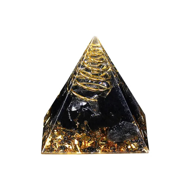 #212 - Obsidian 'INNOVATION' ORGONITE Pyramid