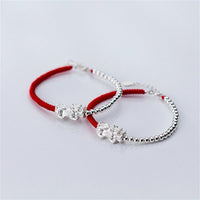 Thumbnail for PURE Silver WEALTH ATTRACTING PIXIU & Red Rope Bracelet