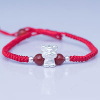 Thumbnail for 2022-The Year of the TIGER  ! Pure 999 Silver Chinese Zodiac Animal Red Rope bracelets