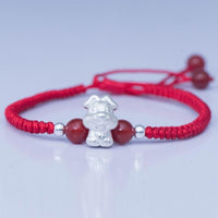 Thumbnail for 2022-The Year of the TIGER  ! Pure 999 Silver Chinese Zodiac Animal Red Rope bracelets