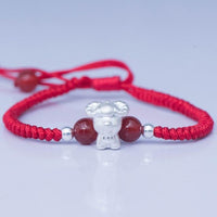 Thumbnail for 2022-The Year of the TIGER  ! Pure 999 Silver Chinese Zodiac Animal Red Rope bracelets