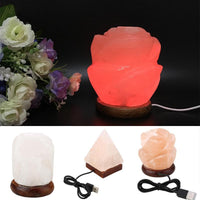Thumbnail for Rose Shape Natural Pink Himalayan Multi Color Salt Lamp