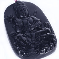 Thumbnail for 108 Natural Obsidian Buddha Mala