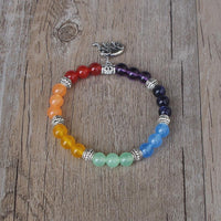 Thumbnail for 8 MM Handmade 7 Chakra Balancing and Luck Bracelet