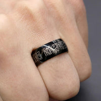 Thumbnail for Stainless Steel Arabic Calligraphy 'TESTIMONY' Ring