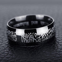 Thumbnail for Stainless Steel Arabic Calligraphy 'TESTIMONY' Ring