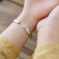 Thumbnail for Ethnic Thai Silver Simplistic 'Zen Flavored Style' Bangle