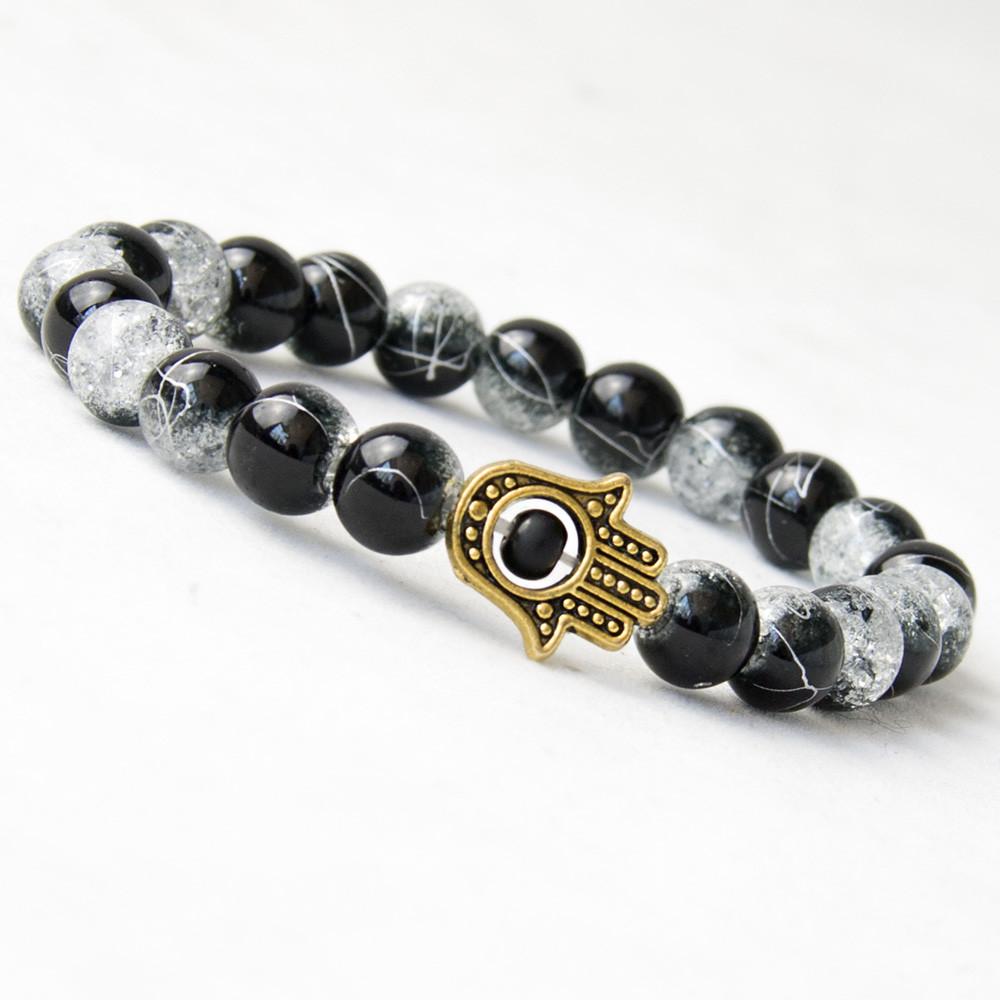 Hand of Fatima Crystal Bracelet