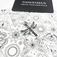 Thumbnail for Silver & Zirconia Stylish Dragonfly & Heart Charm Bracelet