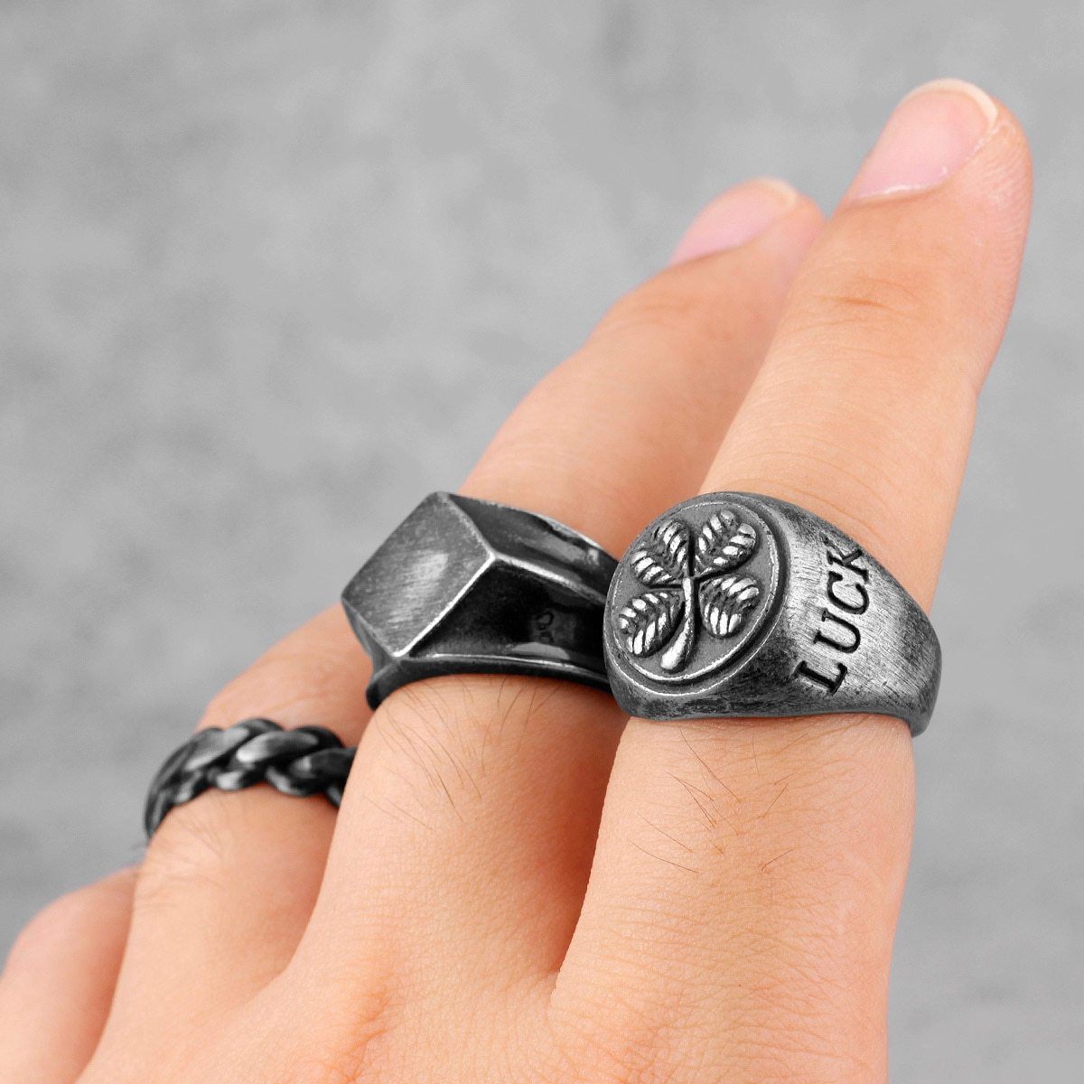 Men's Retro Stainless Steel Rings - 14 Styles