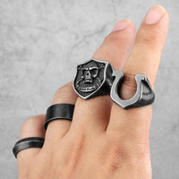 Thumbnail for Men's Retro Stainless Steel Rings - 14 Styles