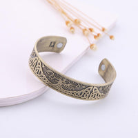 Thumbnail for Engraved Viking & Celtic TREE of LIFE MAGNETIC HEALTH Bracelet-SHIPS from USA