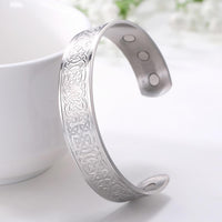 Thumbnail for Engraved Viking & Celtic Knot MAGNETIC HEALTH Stainless Steel Bracelet-3 Styles