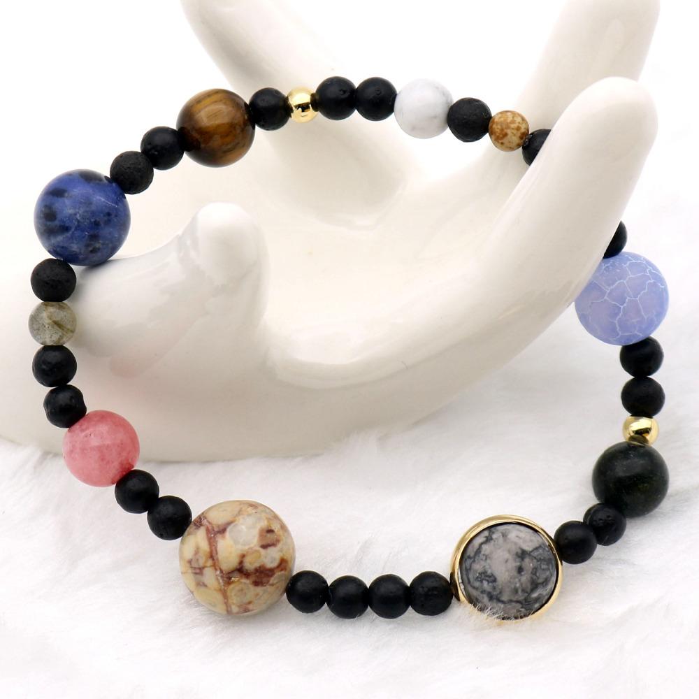 You are the Sun in our Special Solar System Natural Stone Bracelet!