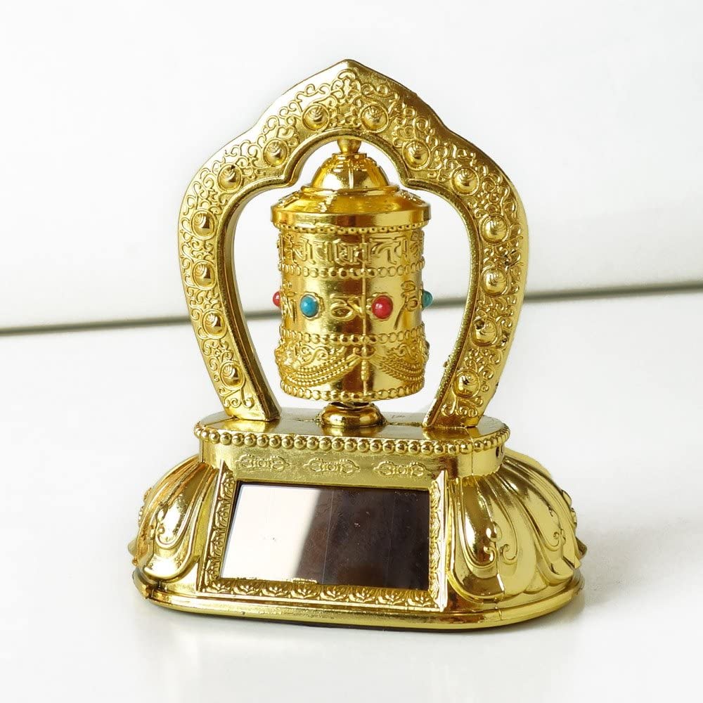 Solar Energy Spinning Tibetan Prayer Wheel