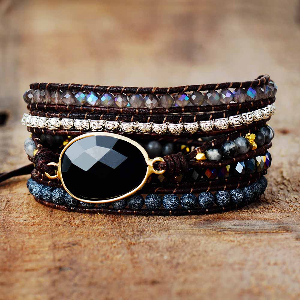 Soul Cleansing Black Onyx Wrap Bracelet