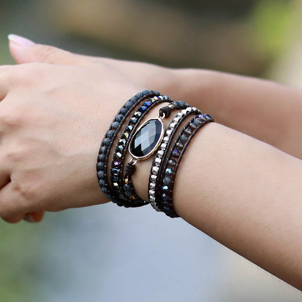 Soul Cleansing Black Onyx Wrap Bracelet