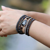 Thumbnail for Soul Cleansing Black Onyx Wrap Bracelet